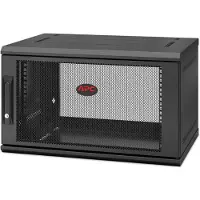 Schneider Electric NetShelter WX AR106SH4 - Skap - veggmonterbar - svart - 6U - 19