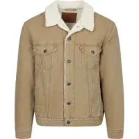 Levi's for man. 16365-0305 Jacket Type 3 Sherpa brown (S), Casual, Cotton