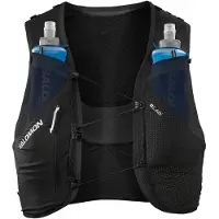 Salomon Løpevest S/Lab Pulsar 3 Wih Flasks - black/white størrelse l