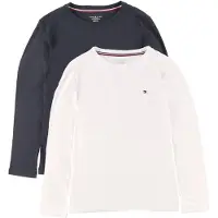 Tommy Hilfiger Gensere - 2-pack - Svart/Hvit - - 6-7 år (116-122) - Genser