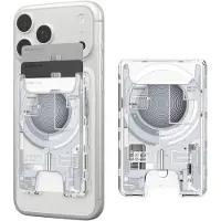 Spigen Ultra Hybrid Zero One V2, Kortholder, Hvit, Polykarbonat (PC), Termoplastisk polyuretan (TPU), Apple, Apple - iPhone 12 or newer or with MagFit cases, Google - Pixel MagFit cases, 1 stykker