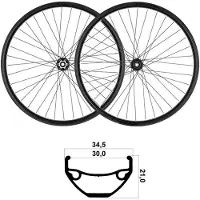 Mvtek 27.5´´ Tubeless Mtb-hjulsett