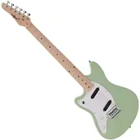 Gear4Music Seattle Left Handed Electric Guitar by Seafoam Green