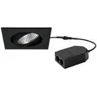 Brumberg Loop-S LED innfelt spot 927, dimbar, svart