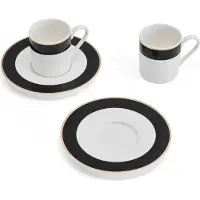 MIKASA Luxe Deco Espressokoppsett 100ml 2 Enheter