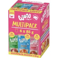 WOW Cat Økonomipakke fileter i saus 24 x 85 g - Mikspakke (3 sorter)