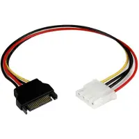 StarTech.com StarTech 12in SATA to LP4 Power Cable Adapter F/M - SATA to LP4 Power Adapter - SATA Female to LP4 Male Power Cable - 12 inch (LP4SATAFM12) - Strømadapter - 4-pin intern strøm (hunn) til SATA-strøm (