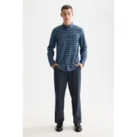 Scotch & Soda Micro Aop Slim Fit Skjorte Med Lange Ermer