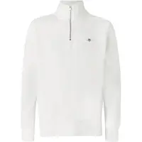 Gant for man. 2008005 Off-white Shield Half-Zip Jersey (L), Casual, Cotton