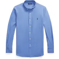 Ralph Lauren for man. 710928254003 Slim fit elasticated fil-à-fil shirt blue (XXL), Casual, Party, Cotton, Classic, Long sleeve