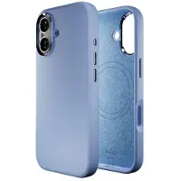 Puro Pure Icon Mag Pro silikonveske for iPhone 17, MagSafe, kamerabeskyttelse, aluminiumsknapper - Blå