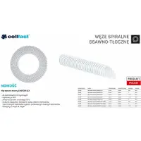 Cellfast C. SUGE- OG UTSLØPSSLANGE FOR PUMPER 19mm x 25mb CLEAR ENERGO-FLEX FOR STAND
