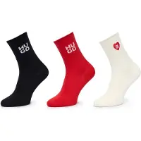 HUGO Heart Cc W 10279085 Red Sokker 3 Par