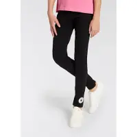 Converse Leggings - Ordmerke - Svart m. Logo - - 8-10 år (128-140) - Leggings