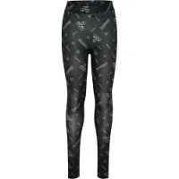 Hummel Leggings - hmlJR Gym - Svart/Ebony m. Logo - - 4 år (104) - Leggings