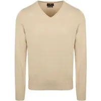 Steppin' Out genser med V-hals til kvinner i khaki Beige Størrelse