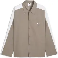 Puma T7 Relaxed Overshirt Men, Men, Mouse Gray, XS