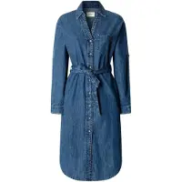 Pepe Jeans for woman. PL95378664C3 Angie Classic blue dress (XS), Casual, Cotton, Long sleeve
