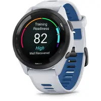 Garmin Forerunner 265 smartklokke 46 mm 1,3" AMOLED, Whitestone/Tidal Blue