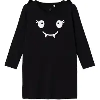 Name it Kjole - NmfOda - Black - - 2 år (92) - Kjole
