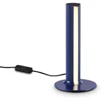 Ideal Lux LED-bordlampe Dorica, blå, høyde 25 cm