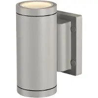 SLV vegglampe Myra, sølvgrå, aluminium, bredde 8 cm, opp/ned