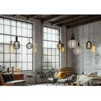 Searchlight LED-pære Globe, gull, E27, 3,5 W, 1 800 K, dimbar