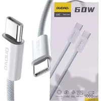 Dudao L6C USB-C to USB-C 60W PD 1m hvid