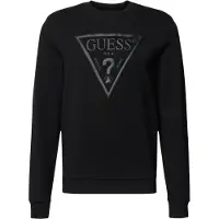 GUESS for man. M6YQ37K4103 Sweatshirt with black embroidered logo (L), Casual, Cotton