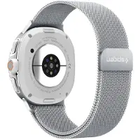 Spigen Metal Fit, Band, Smartklokke, Sølv, Samsung, Galaxy Watch 8 44/40mm, Galaxy Watch 8 Classic 46mm, Stål
