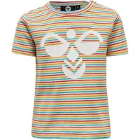 Hummel T-skjorte - hmlAlex - Hvit m. Striper - - 74 - T-skjorte
