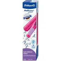 Pelikan 824828, Rosa, Fyllesystem med patron, Blå, Rustfritt stål, Høyrehendt, Boks