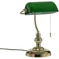 LINDBY bordlampe Milenka, messing, høyde 39 cm, metall
