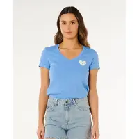 Rip Curl Rc Heart Kort Ermet V-hals T-skjorte