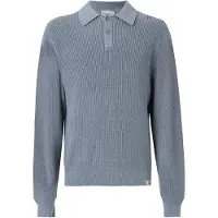 Carhartt WIP Miles L/S Polo Strikket genser blå