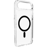 Puro Lite Mag TPU+PC-kompatibelt etui med MagSafe for iPhone 17 Air - gjennomsiktig med svart ring