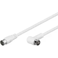 Goobay 67350, 5 m, F plug, F plug, Hvit