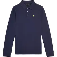Lyle & Scott Poloskjorte - Plain - Navy - - 12-13 år (152-158) - Genser