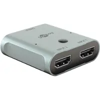 Goobay HDMI-bryter 2 til 1 / HDMI-bryter 2 inn 1 ut / HDMI-bryter / HDMI-bryter