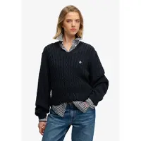 Superdry Oversized Cable V-hals Genser