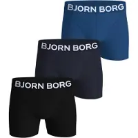 Björn Borg Bjørn Borg Bokser 3 Pakke Blå Mørkeblå Størrelse