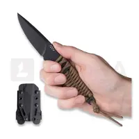 ANV Knives P100 - Sleipner Cerakote - Paracord kniv, coyote