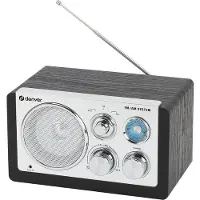 Denver FM/AM-radio med 3,5 mm inngang og klassisk analog funksjon