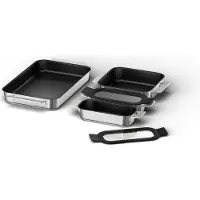 Bosch HEZ9FF040, Bakesett, , Ovn, Rustfritt stål, 3 stykker