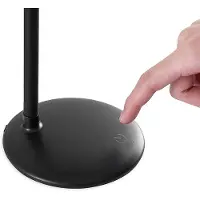 PRIOS LED oppladbar bordlampe Opira, svart, USB, berøringsdimmer