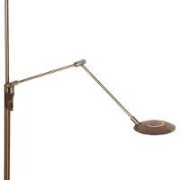 Steinhauer LED-gulvlampe Zenith 2 i bronse, leselampe, CCT, fjernkontroll