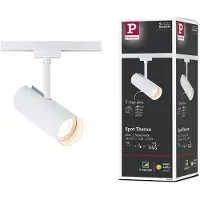 Paulmann URail LED-skinnespot Theron, 3000K, signalhvit
