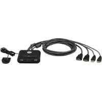 Aten CS22HF - KVM / lyd / USB-svitsj - 2 x KVM / USB - 1 lokalbruker - stasjonær