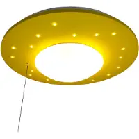 Niermann Standby Taklampe Starlight med stjernehimmel, gul