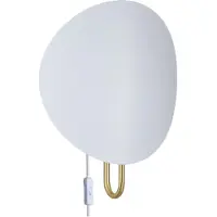 DFTP Vegglampe Spargo, indirektes Licht, hvit/gull